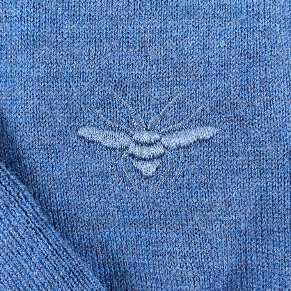 Dior Virgin Wool V-Neck Sweater Men's Small Blue - Picture 3 of 8